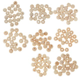 Maxbell 20 Pieces Round Wood Beads Loose Spacer Beads for Jewelry Crafting 14mm