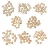 Maxbell 20 Pieces Round Wood Beads Loose Spacer Beads for Jewelry Crafting 14mm