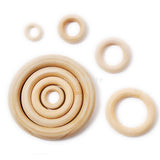 Maxbell 20 Pieces Round Wood Beads Loose Spacer Beads for Jewelry Crafting 8mm