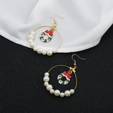 Maxbell Christmas Lovely Drop Crystal Dangle Earrings Xmas Holiday Gifts 65x45mm 1