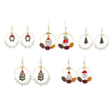 Maxbell Christmas Lovely Drop Crystal Dangle Earrings Xmas Holiday Gifts 65x45mm 1
