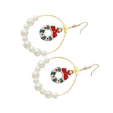 Maxbell Christmas Lovely Drop Crystal Dangle Earrings Xmas Holiday Gifts 65x45mm 1