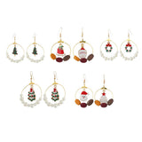 Maxbell Christmas Lovely Drop Crystal Dangle Earrings Xmas Holiday Gifts 65x45mm 1