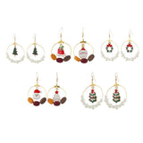 Maxbell Christmas Lovely Drop Crystal Dangle Earrings Xmas Holiday Gifts 65x45mm 1