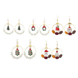 Maxbell Christmas Lovely Drop Crystal Dangle Earrings Xmas Holiday Gifts 65x45mm 1