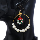 Maxbell Christmas Lovely Drop Crystal Dangle Earrings Xmas Holiday Gifts 65x45mm 1