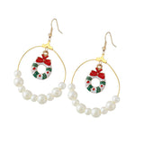 Maxbell Christmas Lovely Drop Crystal Dangle Earrings Xmas Holiday Gifts 65x45mm 1