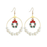 Maxbell Christmas Lovely Drop Crystal Dangle Earrings Xmas Holiday Gifts 65x45mm 1