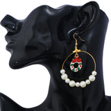 Maxbell Christmas Lovely Drop Crystal Dangle Earrings Xmas Holiday Gifts 65x45mm 1