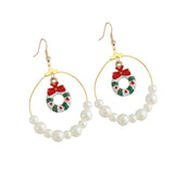 Maxbell Christmas Lovely Drop Crystal Dangle Earrings Xmas Holiday Gifts 65x45mm 1