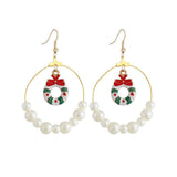 Maxbell Christmas Lovely Drop Crystal Dangle Earrings Xmas Holiday Gifts 65x45mm 1