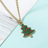 Maxbell Christmas Themed Necklaces Earrings Jewelry Set Kids Gift Xmas Tree