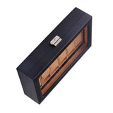 Maxbell Fashion Luxury Black 6/12Grids PU Leather Watch Box Storage Cases 12 Grids