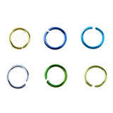 Maxbell Colorful Aluminum Wire Open Jump Rings for jewelry Making Accessories Set 1