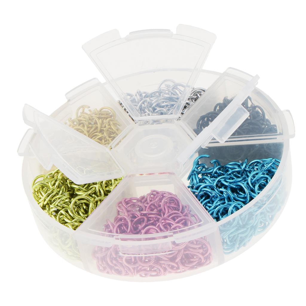 Maxbell Colorful Aluminum Wire Open Jump Rings for jewelry Making Accessories Set 2