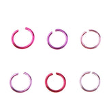 Maxbell Colorful Aluminum Wire Open Jump Rings for jewelry Making Accessories Set 3