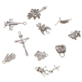 Maxbell 10x Flyer Palm Cross Charms Pendant for DIY Necklace Bracelet Jewelry Making