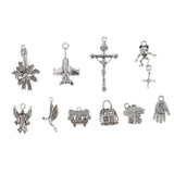 Maxbell 10x Flyer Palm Cross Charms Pendant for DIY Necklace Bracelet Jewelry Making