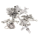 Maxbell 10x Flyer Palm Cross Charms Pendant for DIY Necklace Bracelet Jewelry Making