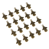 Maxbell 20pcs Angel Pendants Charms Beads Halloween Jewelry Findings  Antique Silver