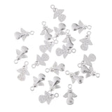 Maxbell 20pcs Angel Pendants Charms Beads Halloween Jewelry Findings  Antique Bronze