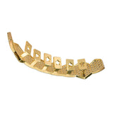 Maxbell Micro Zircon Vampire Top 8 Teeth Fang Grills Hiphop Mouth Grill Gold