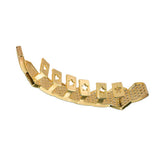 Maxbell 18K Gold Plated Single Row Micro Pave Crystal Mouth Teeth Grill Gold