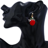 Maxbell Christmas Tree and Santa Claus Snowman Ear Studs Asymmetry Earrings Type2