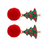 Maxbell Christmas Tree and Santa Claus Snowman Ear Studs Asymmetry Earrings Type3