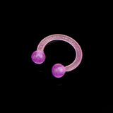 Maxbell 20 Pieces Assorted Color Acrylic Horseshoe Nose Ring Shield Hoop Jewelry