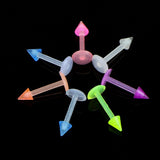 Maxbell 20Pcs Mix Colour Cone Shape Lip Tongue Bar Stud Ring Straight Piercing