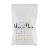 Maxbell 20Pcs Mix Colour Cone Shape Lip Tongue Bar Stud Ring Straight Piercing