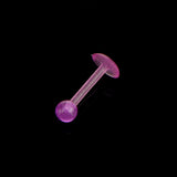 Maxbell 20pcs Luminous Acrylic Straight Barbell Lip Tongue Nipplering Helix 16G