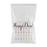 Maxbell 20pcs Luminous Acrylic Straight Barbell Lip Tongue Nipplering Helix 16G