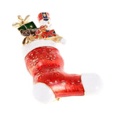 Maxbell Enamel Crystal Christmas Brooch Pin for Xmas Party Ornaments Gift Boote