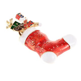 Maxbell Enamel Crystal Christmas Brooch Pin for Xmas Party Ornaments Gift Boote