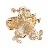 Maxbell Enamel Crystal Christmas Brooch Pin Xmas Party Ornaments Gift Santa Claus