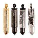Maxbell Stainless Steel Cross Bible Bullet Cremation Ashes Urn Pendant Silver