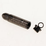 Maxbell Stainless Steel Cross Bible Bullet Cremation Ashes Urn Pendant Black