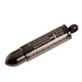 Maxbell Stainless Steel Cross Bible Bullet Cremation Ashes Urn Pendant Black