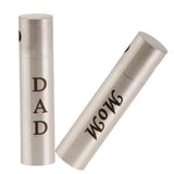 Maxbell Cylinder Pillar Stainless Steel Urn Cremation Family Keepsake Pendant Dad