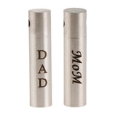 Maxbell Cylinder Pillar Stainless Steel Urn Cremation Family Keepsake Pendant Dad