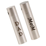 Maxbell Cylinder Pillar Stainless Steel Urn Cremation Family Keepsake Pendant Dad