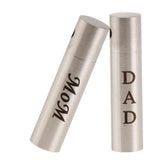 Maxbell Cylinder Pillar Stainless Steel Urn Cremation Family Keepsake Pendant Dad