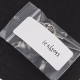 Maxbell Stainless Steel Long Bar Chain Earrings Ring Loop Ear Clip Piercing