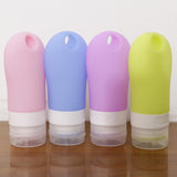 Maxbell 4 Pcs Portable Refillable Silicone Empty Cosmetic Containers for Travel 60ml