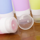 Maxbell 4 Pcs Portable Refillable Silicone Empty Cosmetic Containers for Travel 60ml