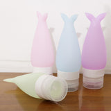 Maxbell 4 Pieces Silicone Mini Shampoo Sample Cosmetic Bottle Travel Containers 48ml