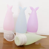 Maxbell 4 Pieces Silicone Mini Shampoo Sample Cosmetic Bottle Travel Containers 48ml