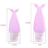 Maxbell 4 Pieces Silicone Mini Shampoo Sample Cosmetic Bottle Travel Containers 48ml